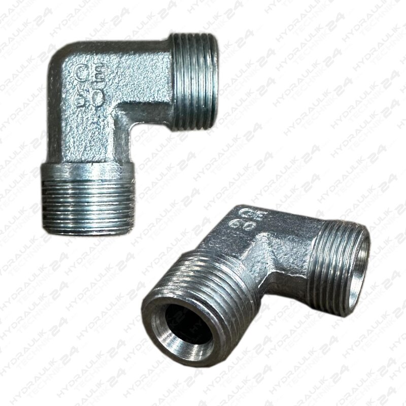Produktbild von Hydraulik-Winkel-Schwenkverschraubung – 12L Rohranschluss, G3/8 Zoll, 315 Bar, Leichtreihe, Messing