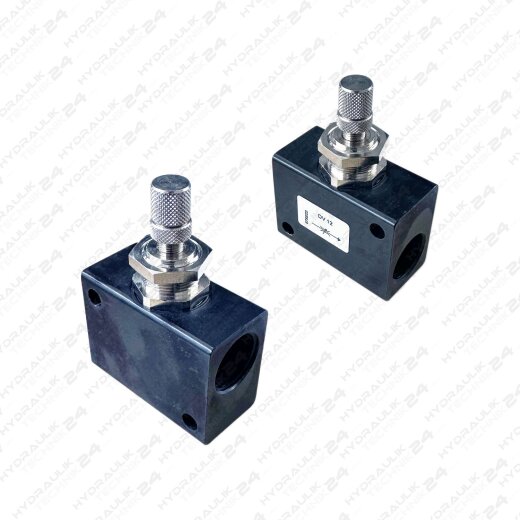 Pneumatik Block Drosselventil Drosselr&uuml;ckschlagventil  2 - 10 bar | Aluminium