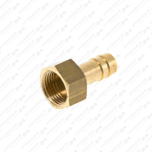 Druckluft Aufschraubschlaucht&uuml;llen, bis 16 bar | Messing | 1/2" - 10mm  (festes Innengewinde)